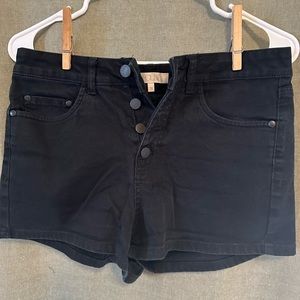 Abound: Button Up Black High Rise Shorts